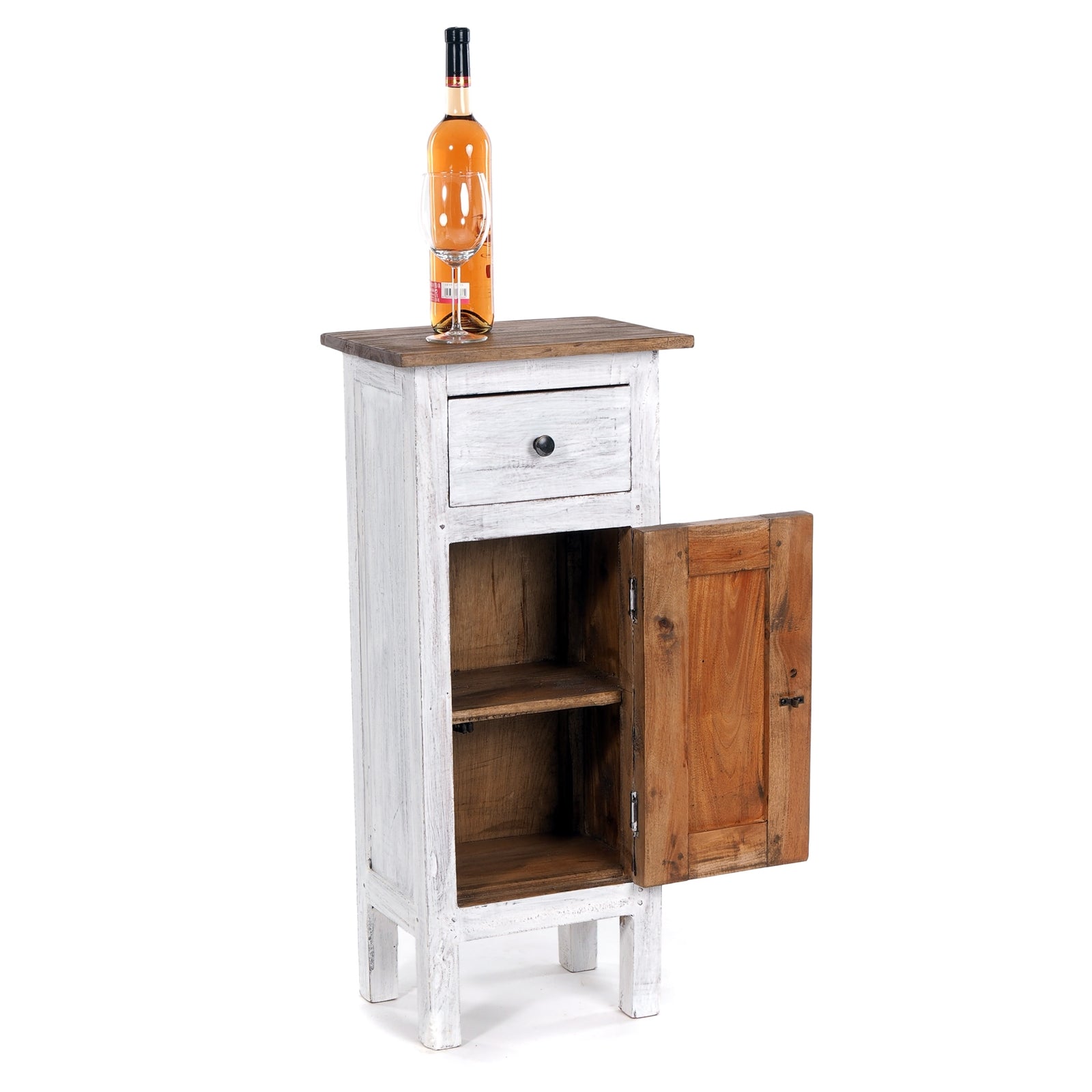 FLURSCHRANK "PLANT 80" | 80x36 cm (HxB) Mahagoni | Telefontisch