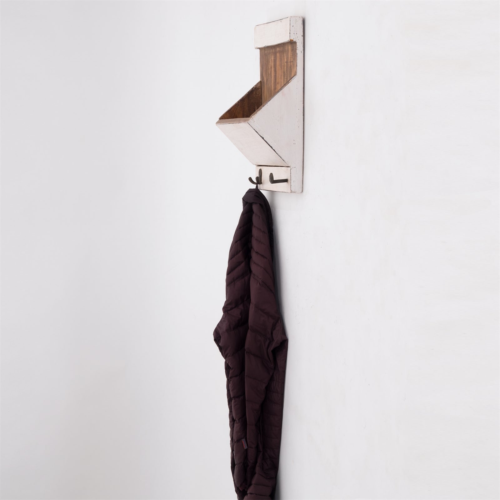 SCHLÜSSELBRETT "NATURA 40" | 40x30x13cm (HxBxT), Staufach | Garderobe