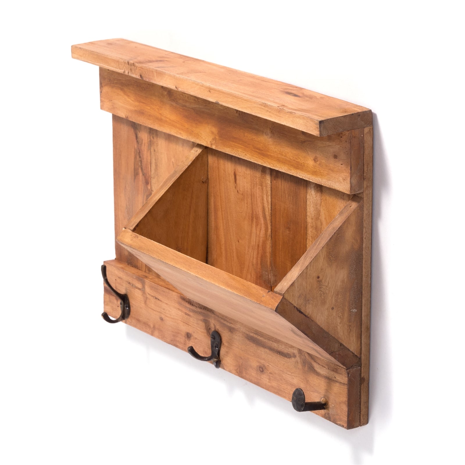 SCHLÜSSELBRETT "NATURA 50" | 50x35x13cm (BxHxT), Staufach | Garderobe