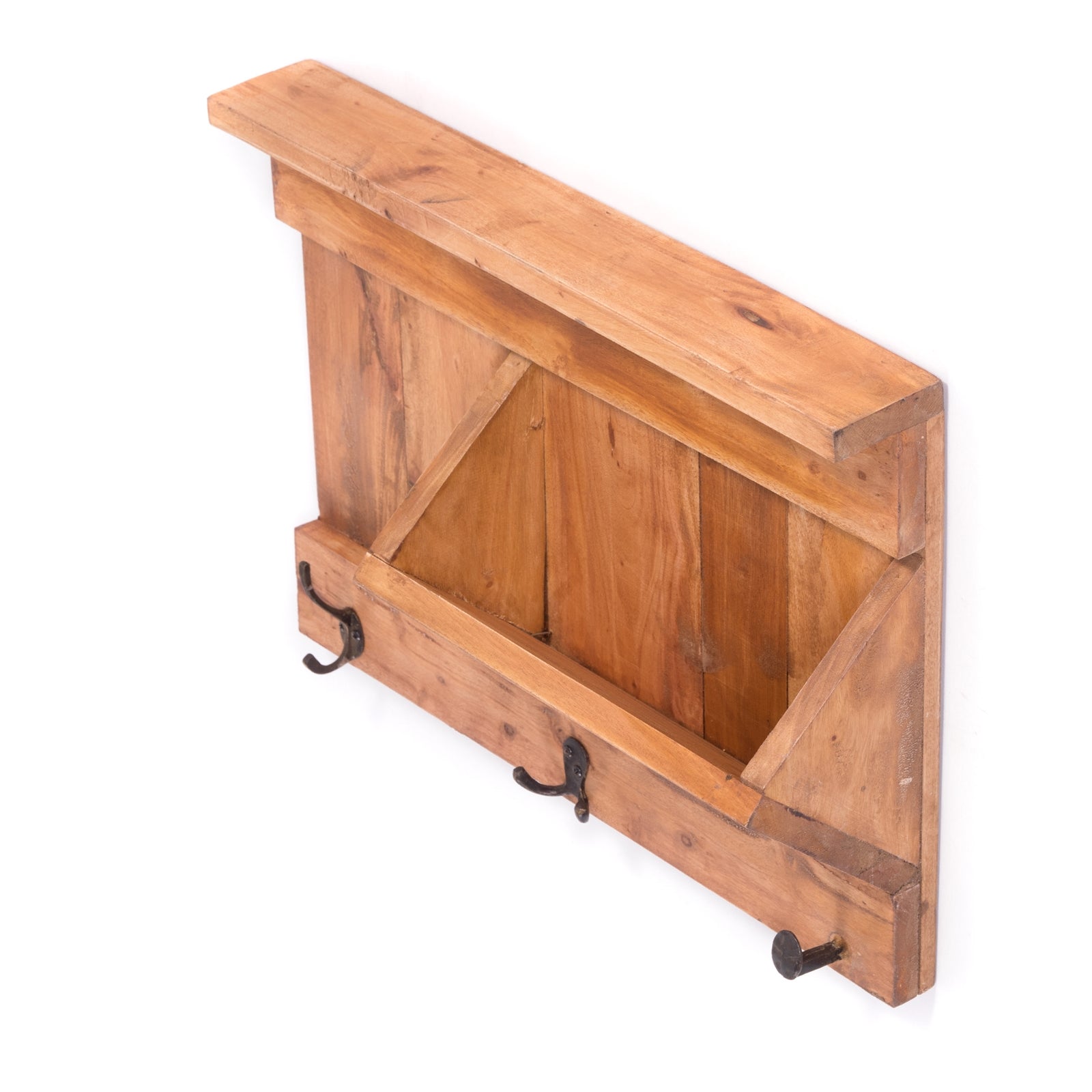 SCHLÜSSELBRETT "NATURA 50" | 50x35x13cm (BxHxT), Staufach | Garderobe