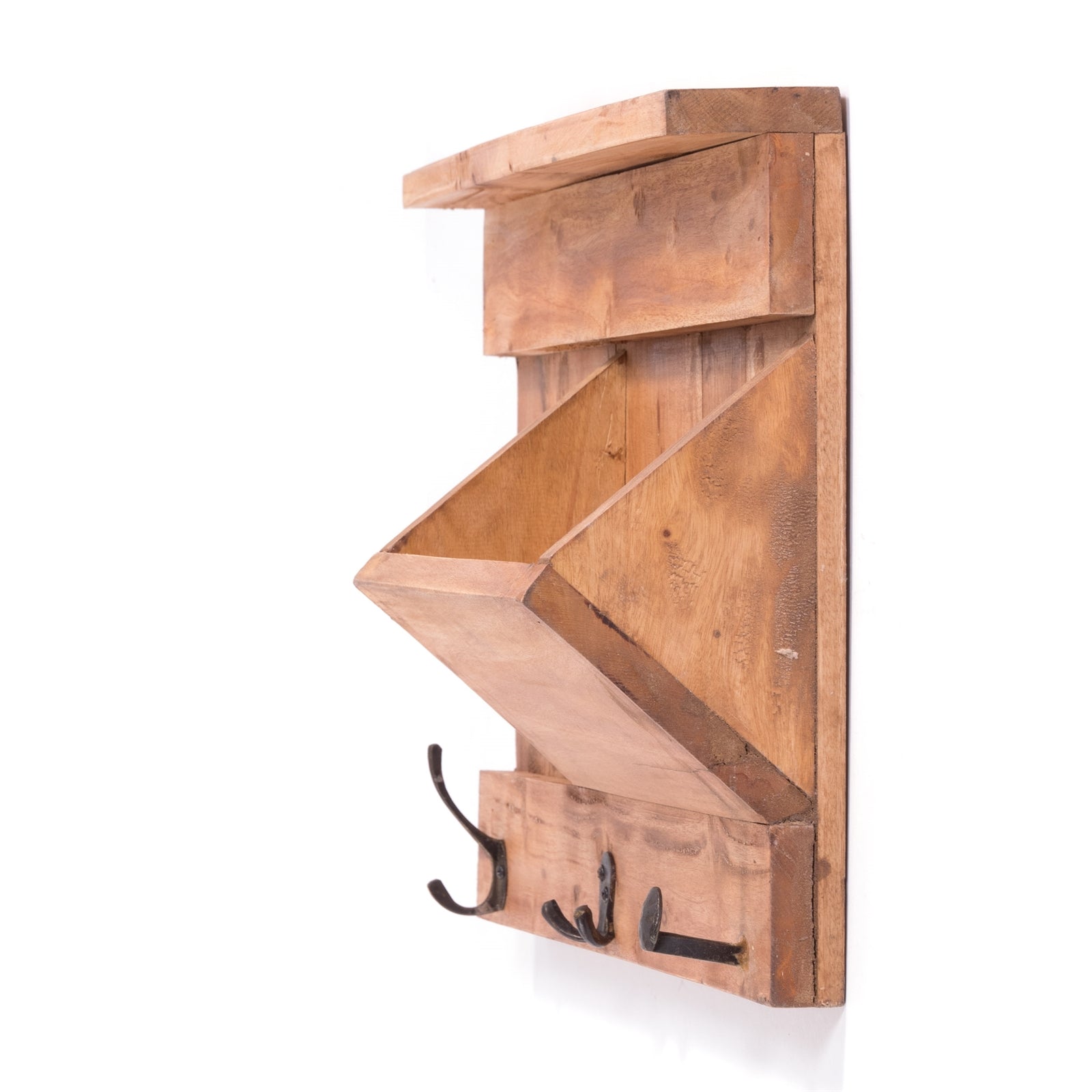 SCHLÜSSELBRETT "NATURA 50" | 50x35x13cm (BxHxT), Staufach | Garderobe