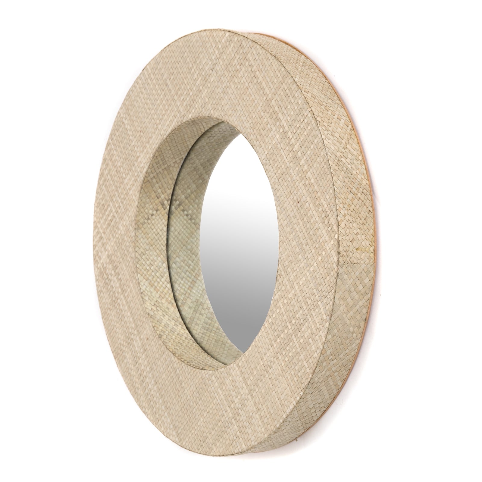 ASIAN FLAIR WANDSPIEGEL "LEAVES 50" | 50x7cm | runder Spiegel