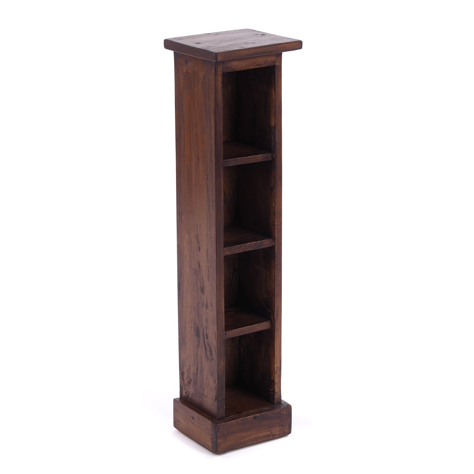 HOLZ CD REGAL "CD TOWER" | 76cm(H), Holzregal, CD Rack mit 4 Fächern