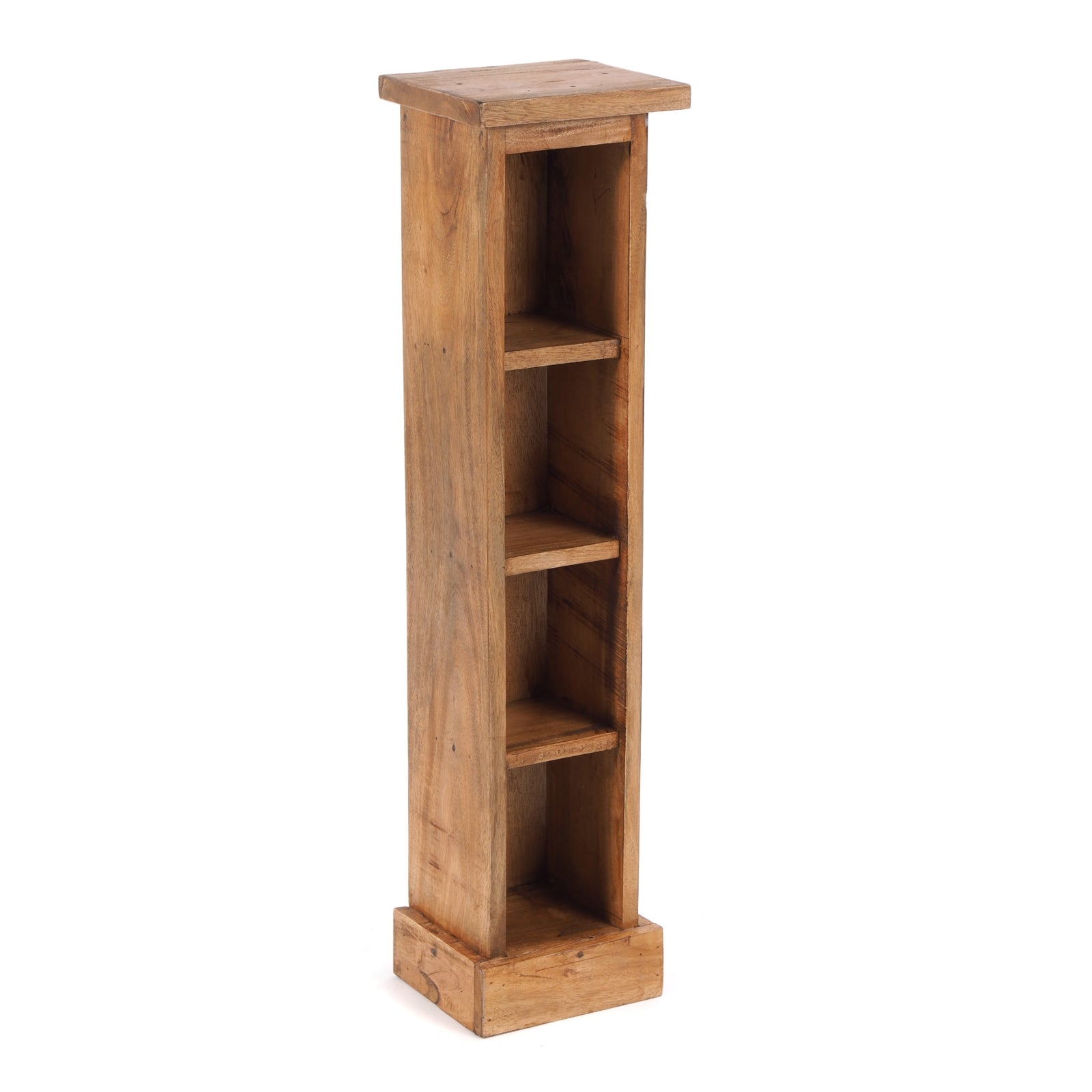 HOLZ CD REGAL "CD TOWER" | 76cm(H), Holzregal, CD Rack mit 4 Fächern