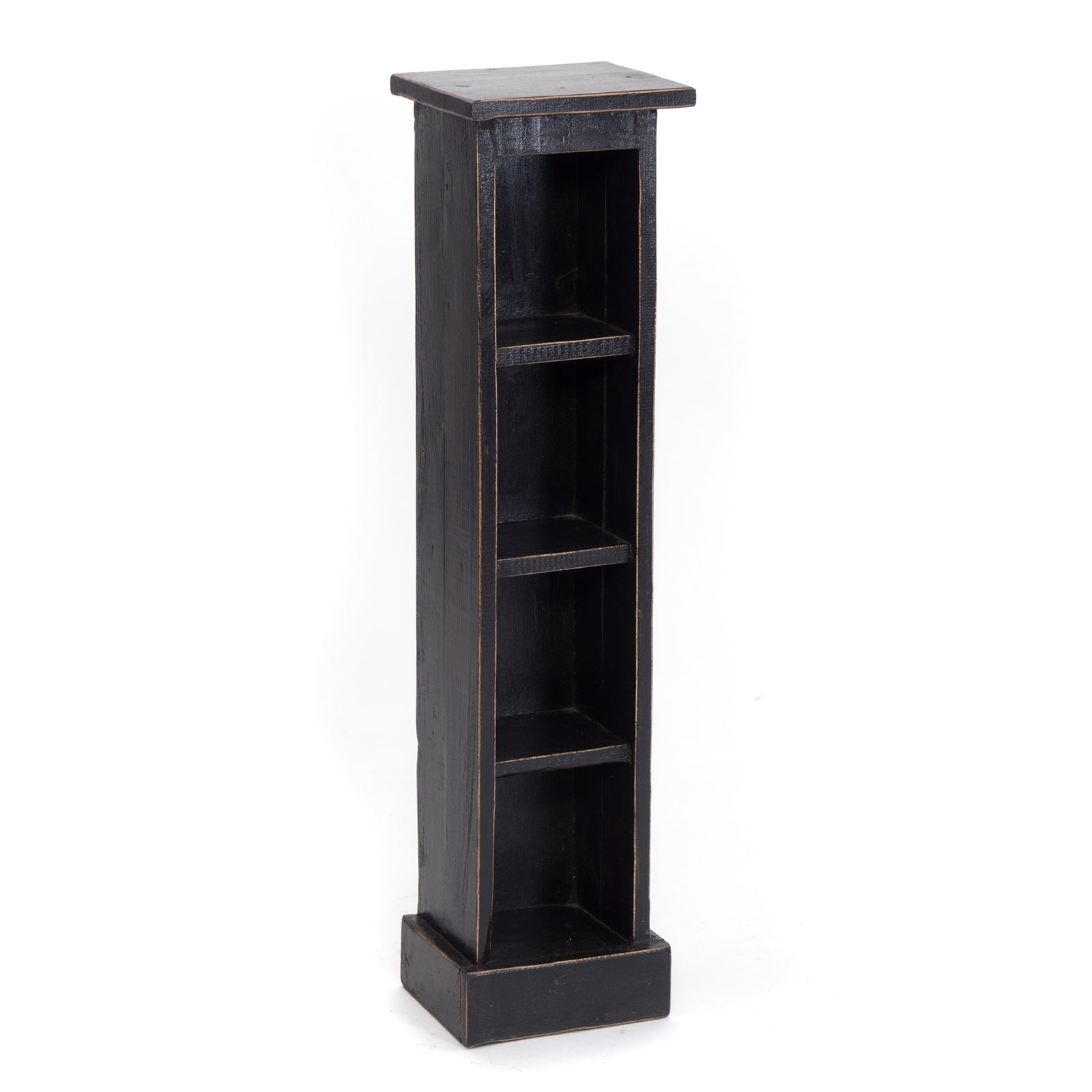 HOLZ CD REGAL "CD TOWER" | 76cm(H), Holzregal, CD Rack mit 4 Fächern