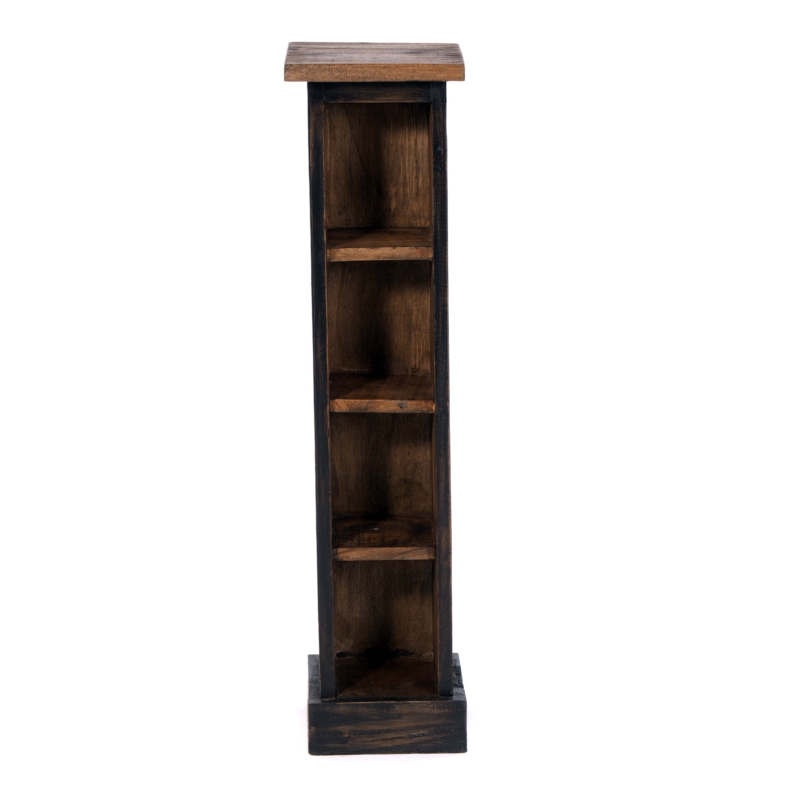 HOLZ CD REGAL "CD TOWER" | 76cm(H), Holzregal, CD Rack mit 4 Fächern