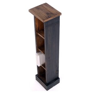 HOLZ CD REGAL "CD TOWER" | 76cm(H), Holzregal, CD Rack mit 4 Fächern