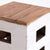 SITZHOCKER "BRICK" | 48x29cm (HxB), Mahagoni | Holzhocker