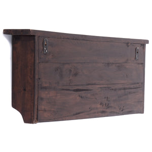 RUSTIKALE WANDGARDEROBE mit Fächern "VINTAGE 70" | 70x27x11cm(BxHxT)