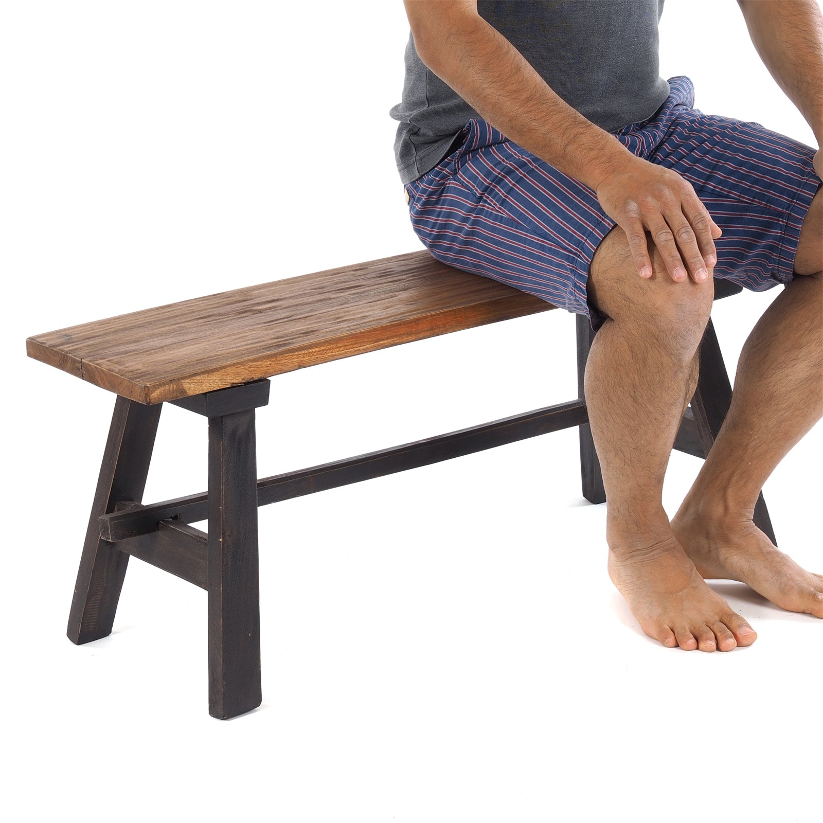 HOLZBANK "ANZIO" | Mahagoni, 90x39x26 cm (HxBxT) | Faltbank