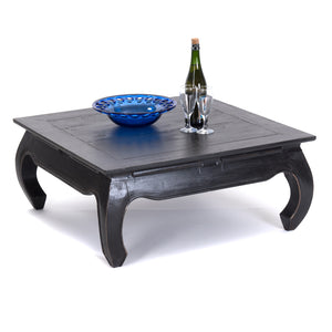 OPIUMTISCH "EAST 80" | 80x80x30 cm, Mahagoni | Beistelltisch