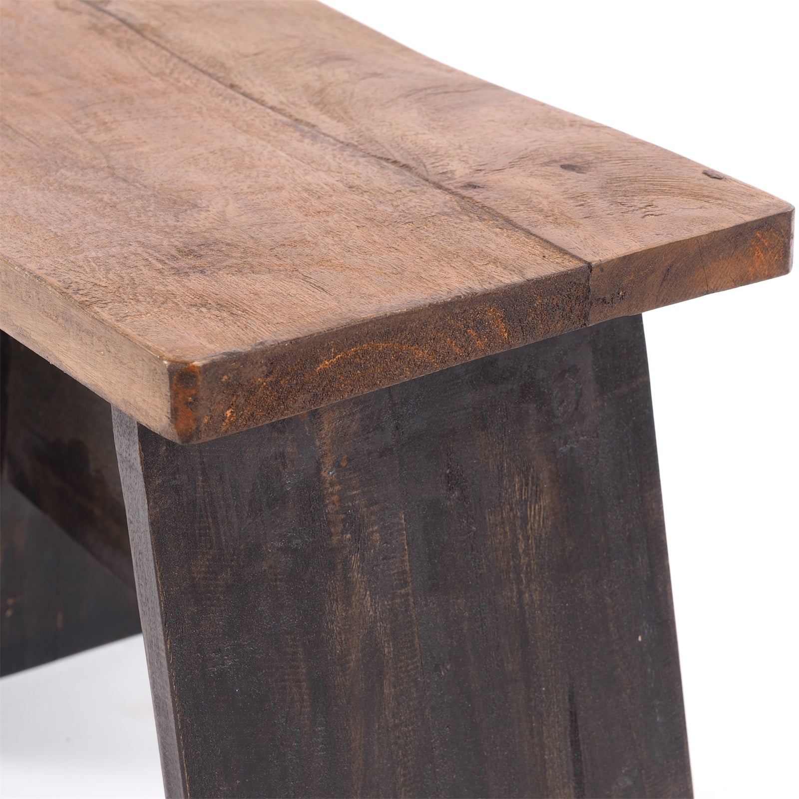 SITZBÄNKCHEN "SCHEMEL 40" | Mahagoni, 31x40x25cm | Fußhocker