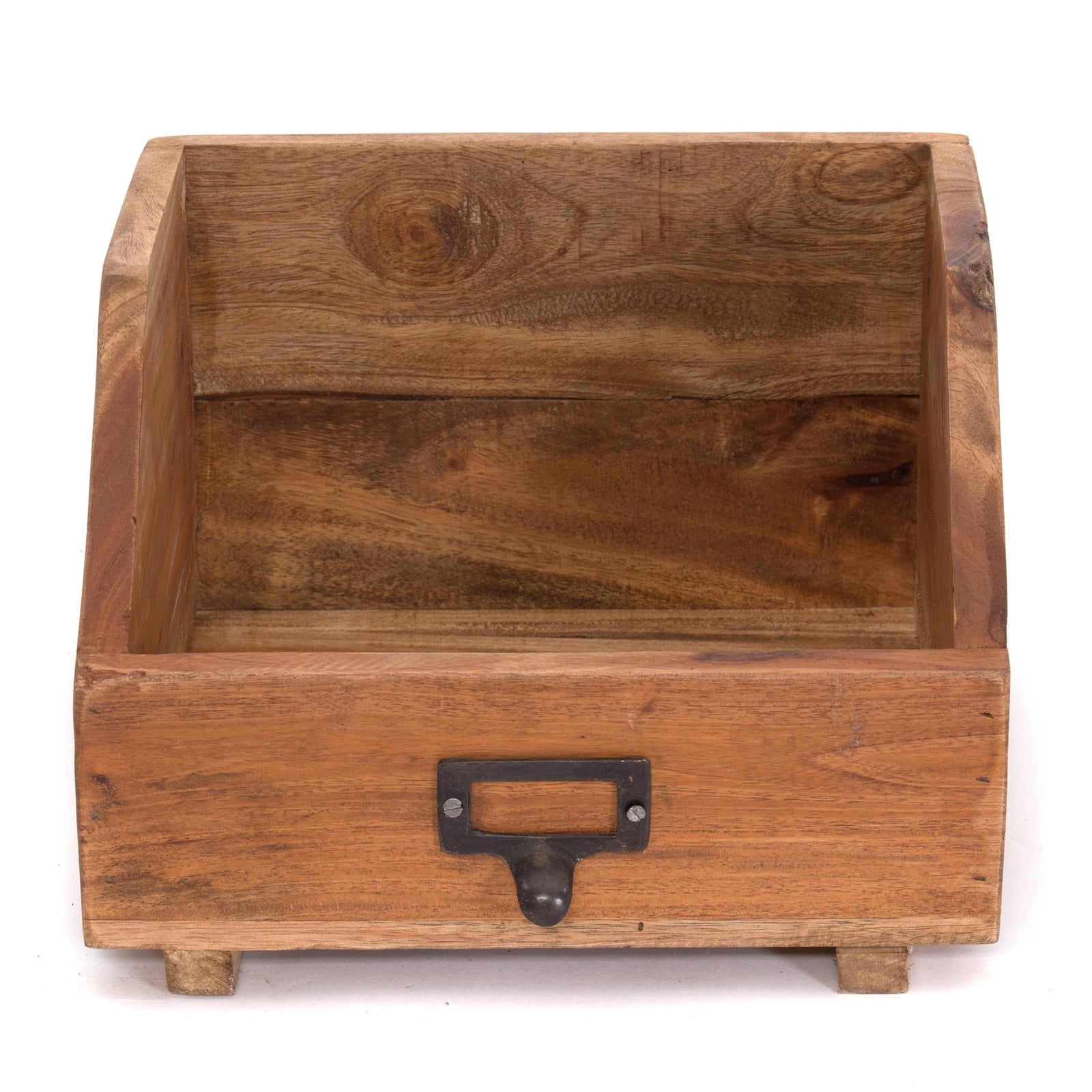 BUCHREGAL "BÜCHERBOX 24" | 24x21x17cm (BxTxH), Mahagoni | Ablage