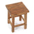 HOLZ HOCKER "MASSIV 48" | Mahagoni, 48x35cm (HxB) | Sitzhocker