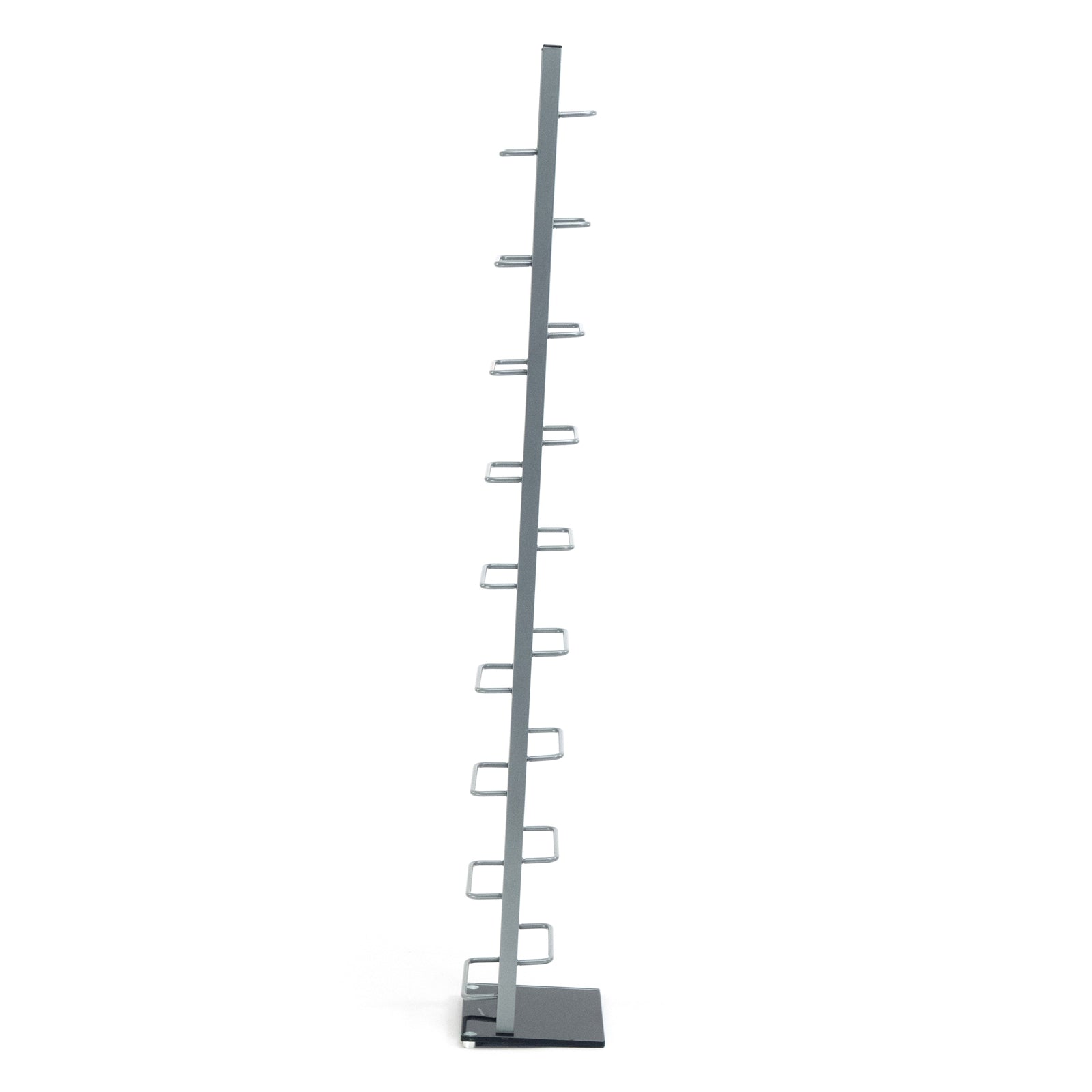 DESIGN CD STÄNDER "TOWER" | 138 cm, Metall | für 126 CDs