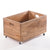 ROLLBARE HOLZKISTE "BOX" | 26x45x30 cm, Mahagoni | Aufbewahrung