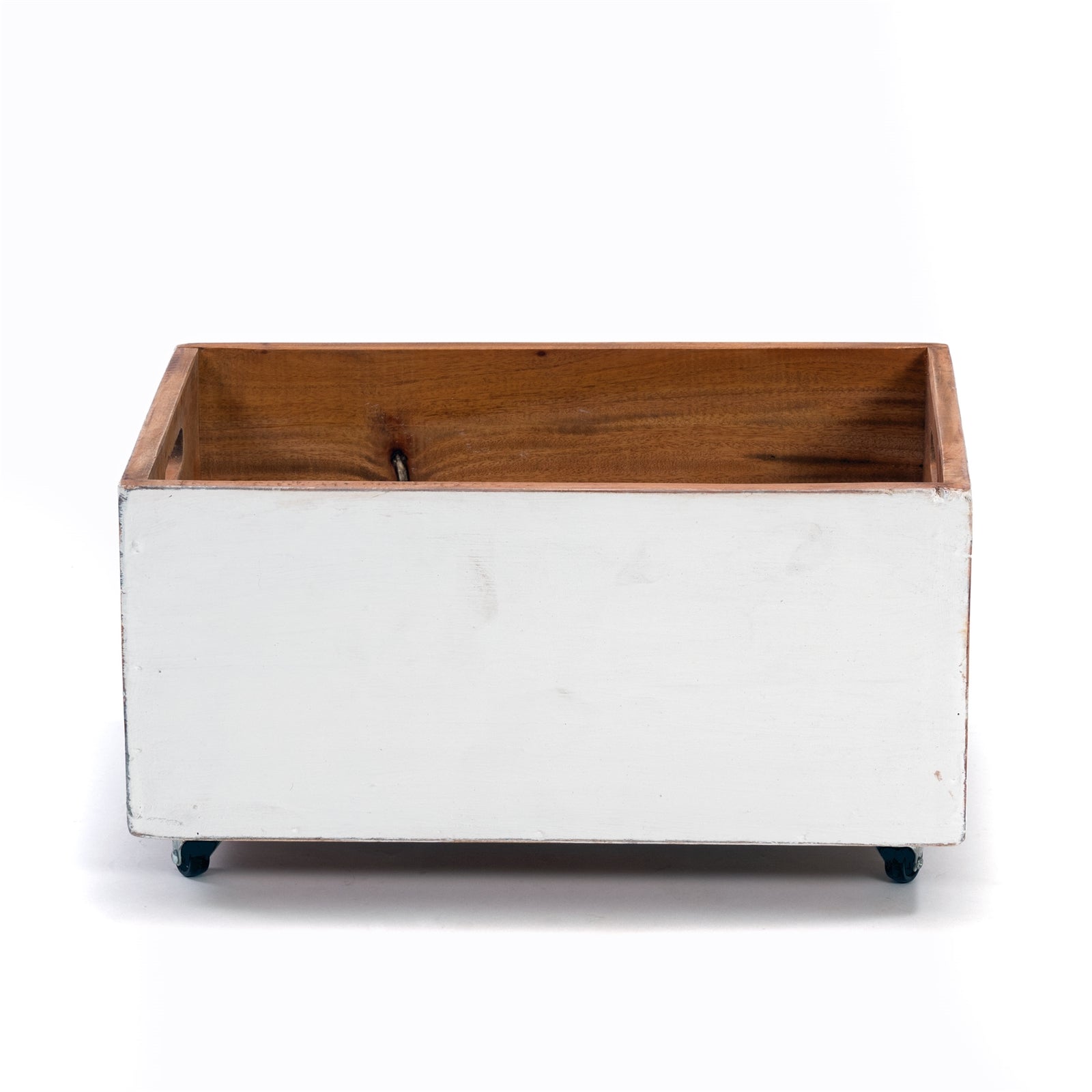holzkiste aufbewahrung ROLLBARE HOLZKISTE "BOX" | 26x45x30 cm, Mahagoni | Aufbewahrung | Farb