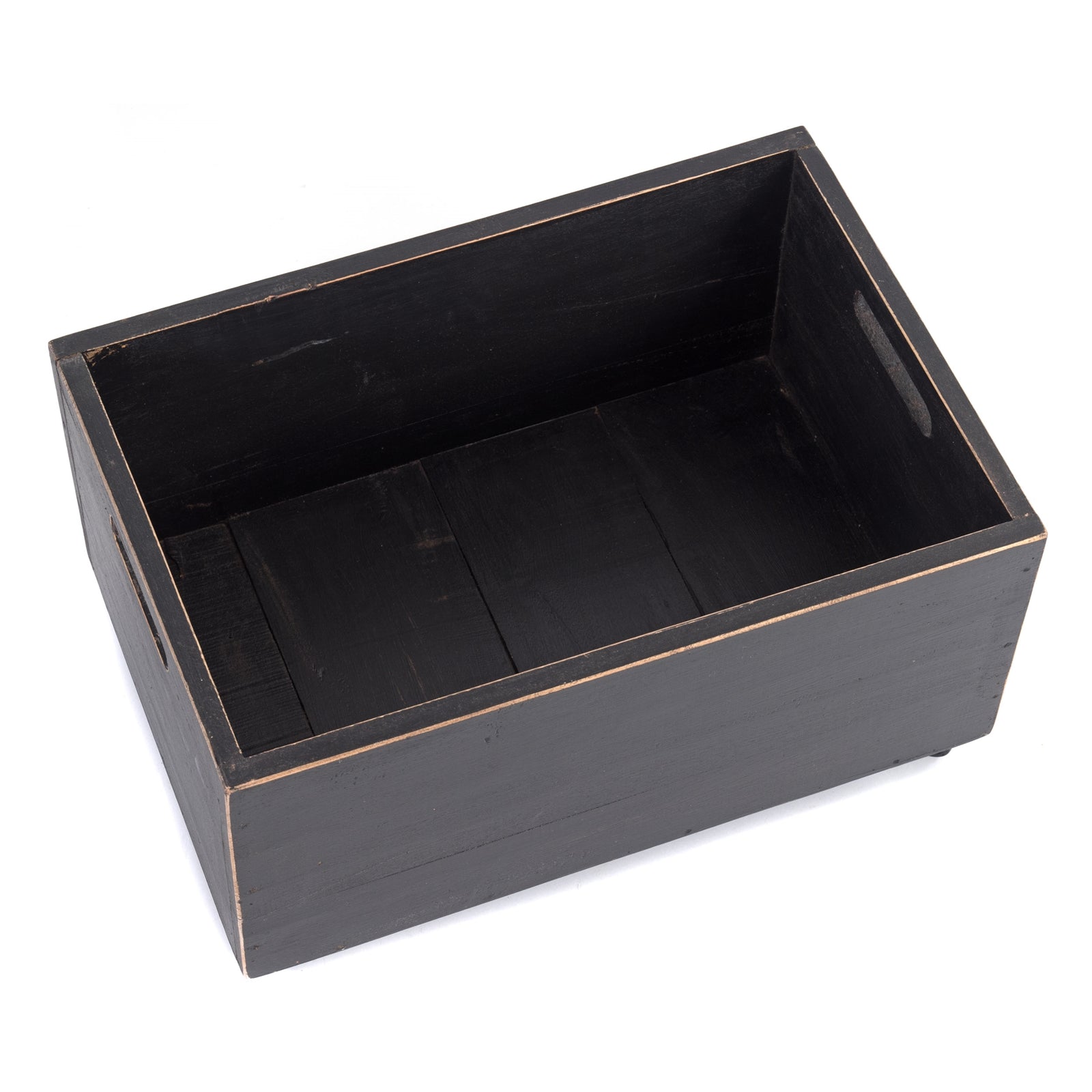 ROLLBARE HOLZKISTE "BOX" | 26x45x30 cm, Mahagoni | Aufbewahrung