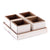 HOLZ AUFBEWAHRUNGSKISTEN "CUBO" | 24x9 cm (BxH), Mahagoni | Kistenset