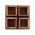 HOLZ AUFBEWAHRUNGSKISTEN "CUBO" | 24x9 cm (BxH), Mahagoni | Kistenset
