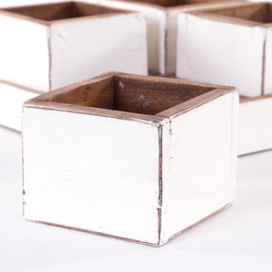 HOLZ AUFBEWAHRUNGSKISTEN "CUBO" | 24x9 cm (BxH), Mahagoni | Kistenset