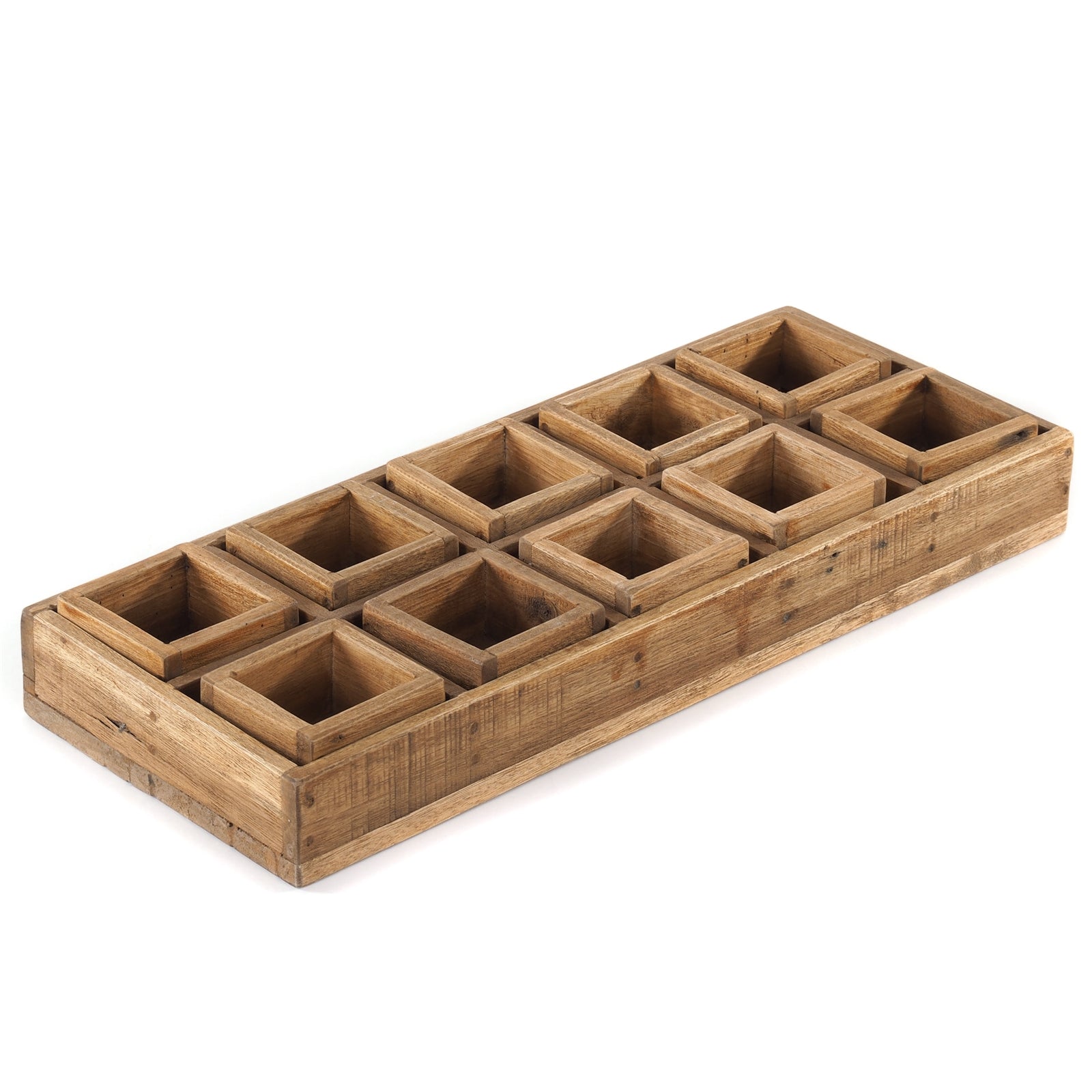 KISTEN SET "CUBO II" | Teak / Mahagoni | erweiterbares Set