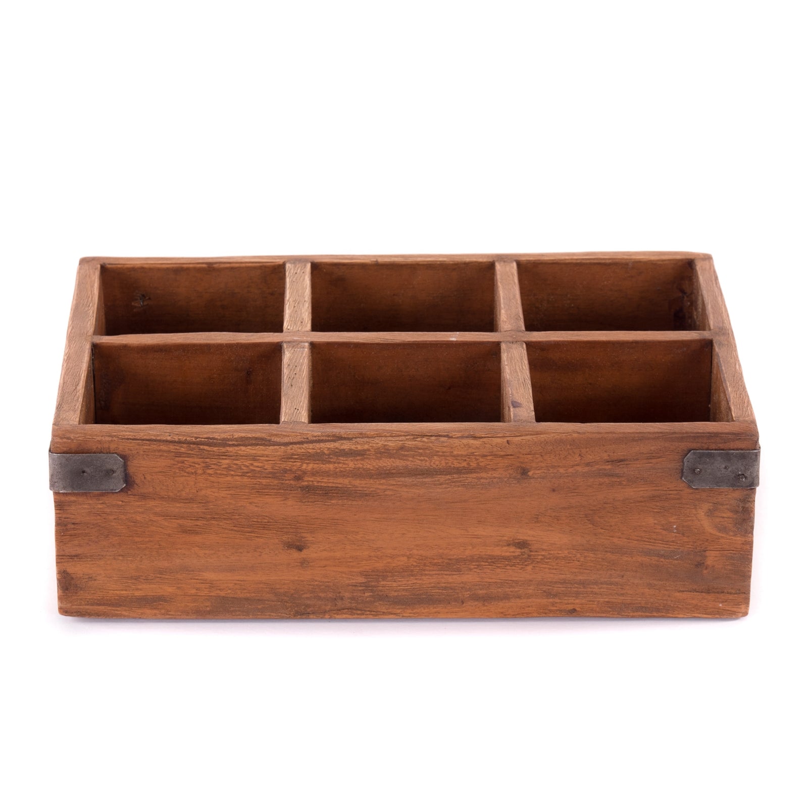 STIFTEHALTER "LARGO" | Mahagoni, 6 Fächer | rustikale Stiftebox
