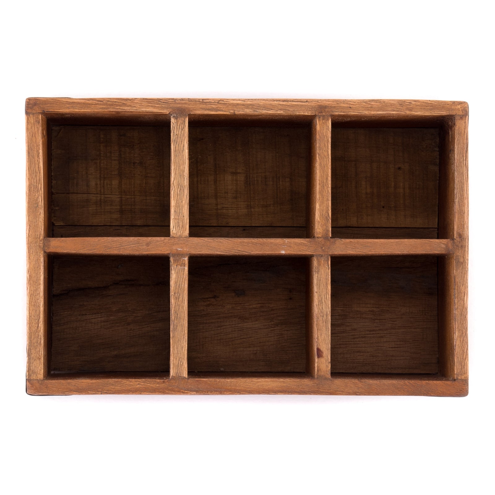STIFTEHALTER "LARGO" | Mahagoni, 6 Fächer | rustikale Stiftebox