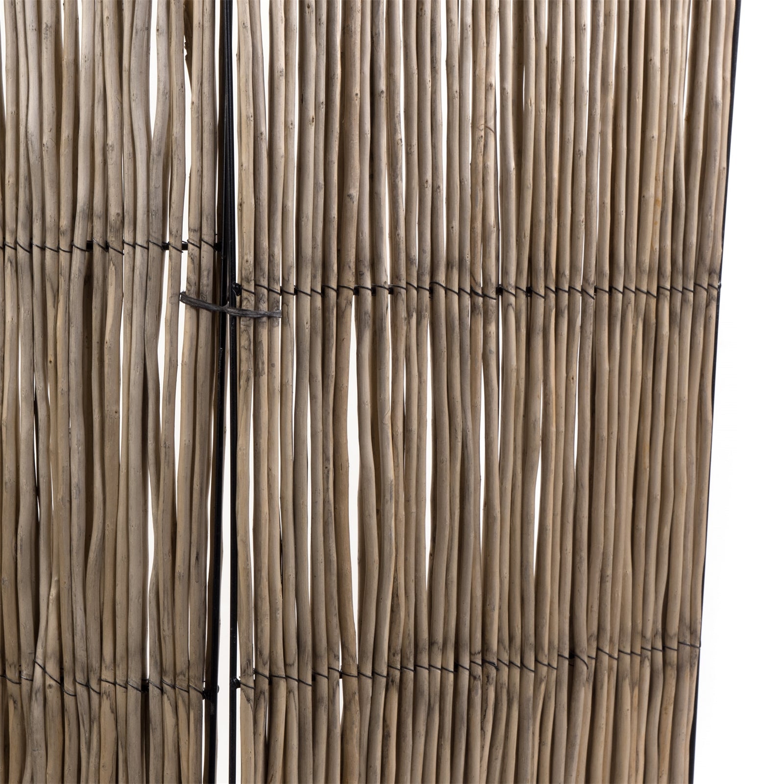 RAUMTEILER "NATURE" | 160x120 cm, Weide, Grau | Weiden Paravent