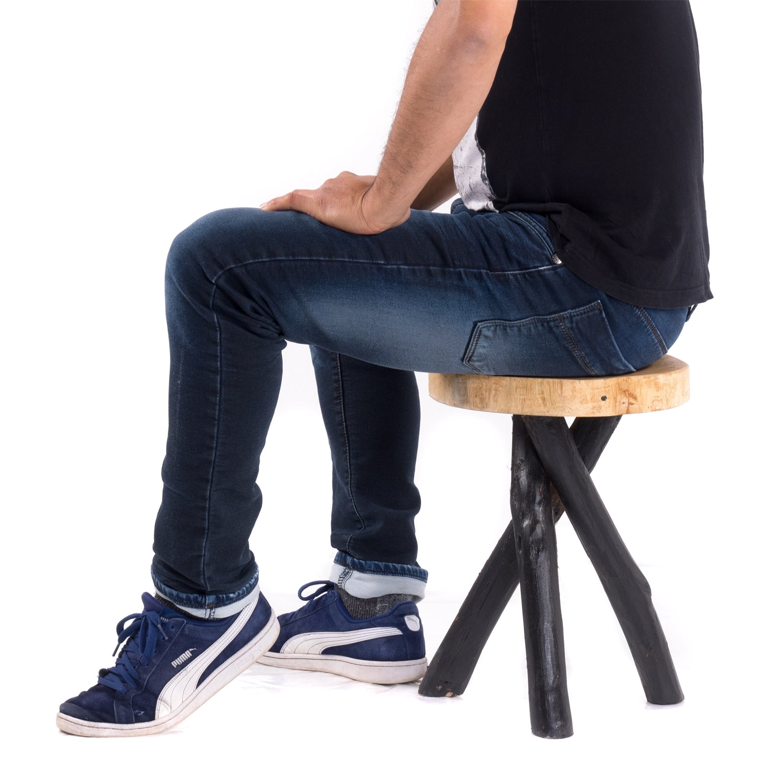 BEISTELLTISCH TEAKHOLZ 40 | 40x34cm (HxB) Massivholz Telefontisch