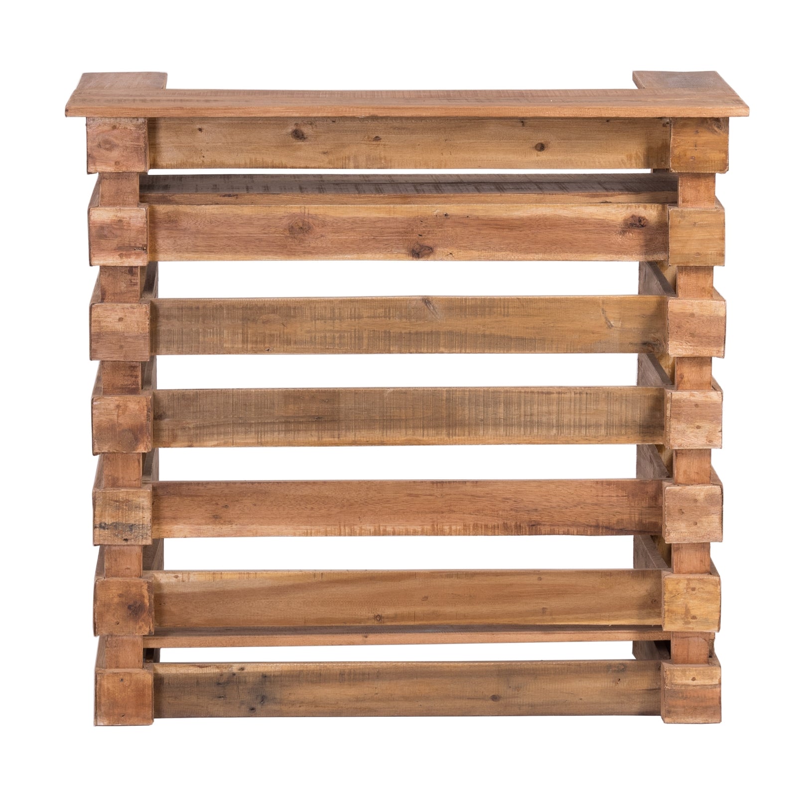 BARSCHRANK "JAVA" | mit 2 Hockern, Massivholz | Vintage Bartresen