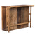 BARSCHRANK "ARUBA" | 140x110 cm (BxH) | Holz Minibar mit 2 Hockern