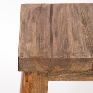 BARHOCKER "NIPPO" | 70x35 cm (HxB), Massivholz | Holz Sitzhocker