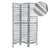 RAUMTEILER "COTTAGE" | 3-teilig, Holz | Paravent | Farbe: grau