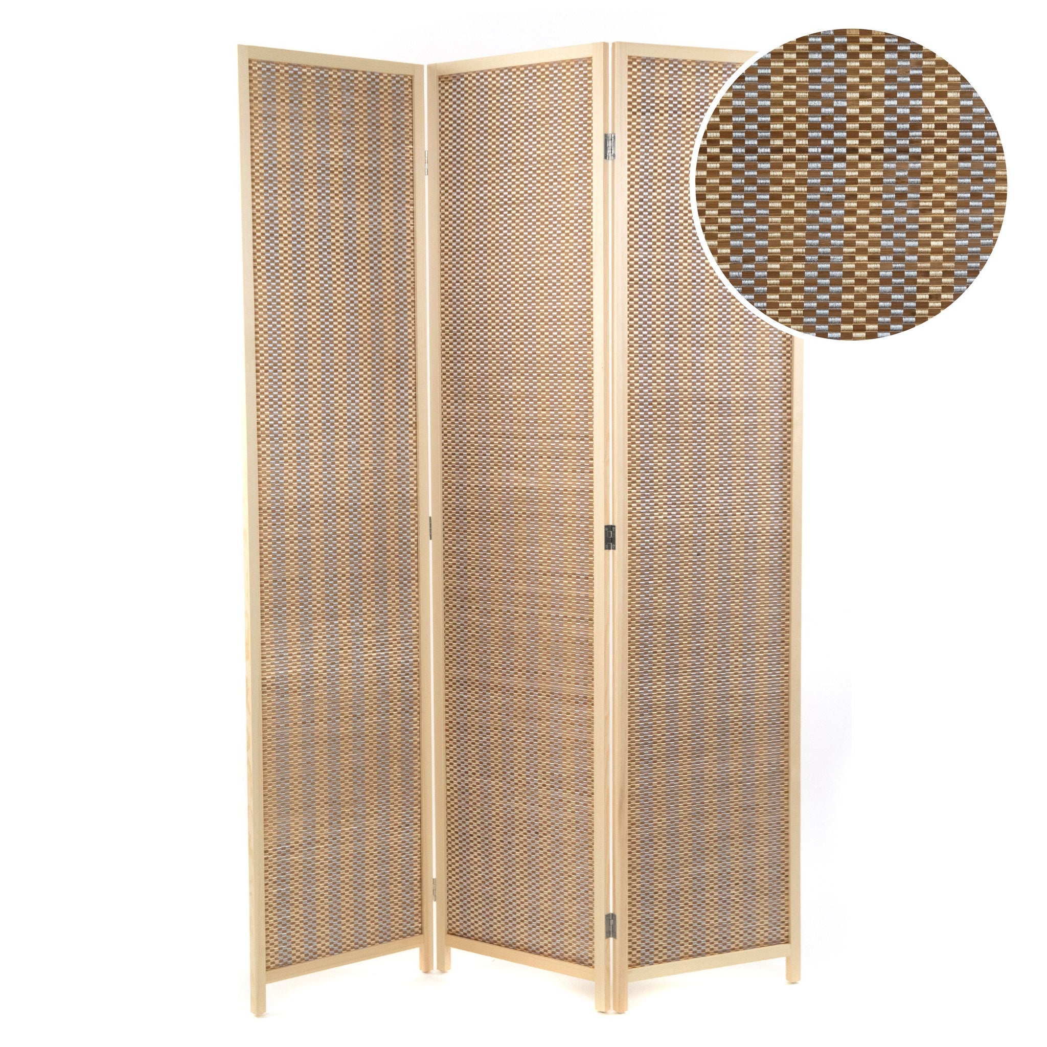 RAUMTEILER "BASTIA II" | Bambus, 170x120 cm | Natur Paravent