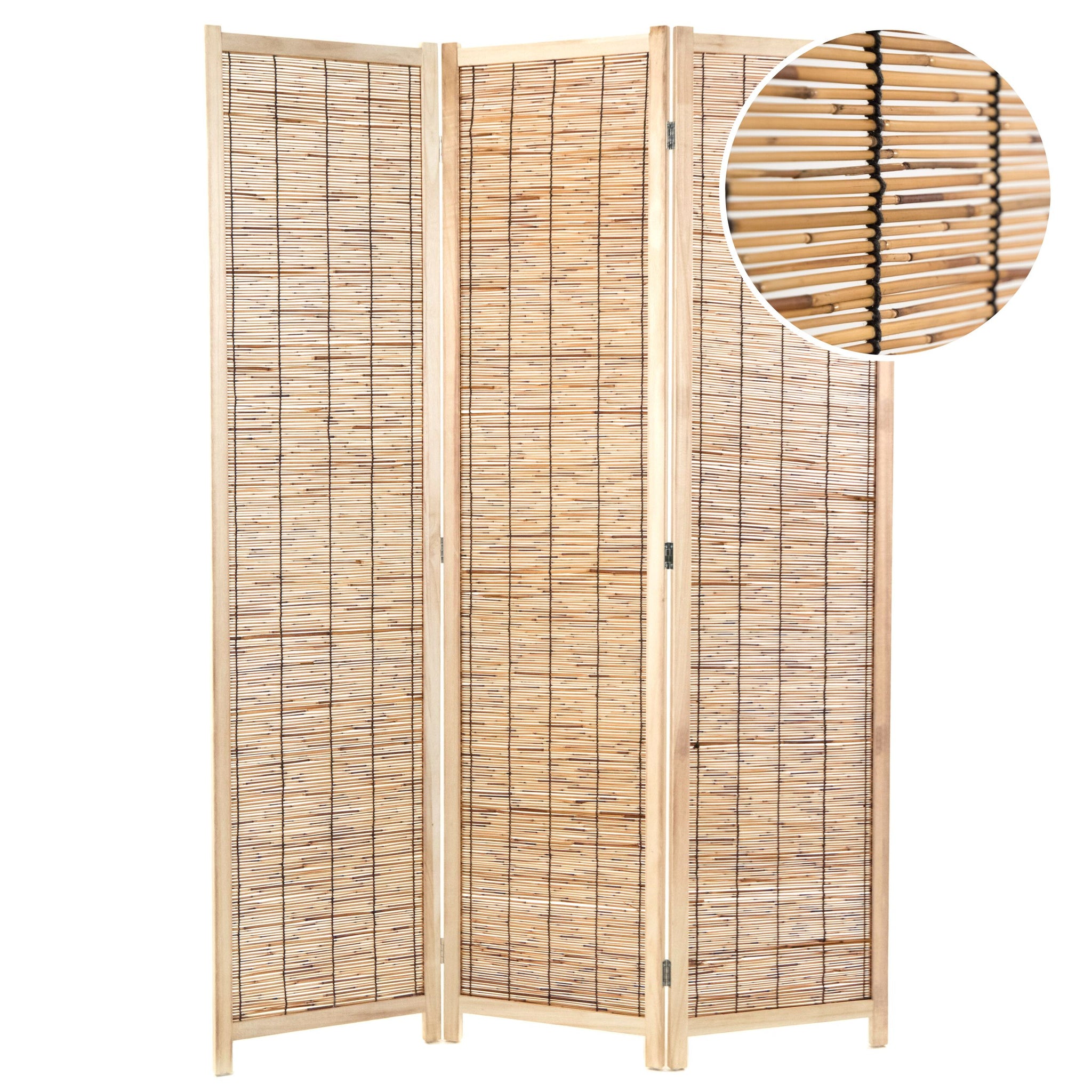 RAUMTEILER "PLAYA" | Schilfrohr, 170x120 cm | Natur Paravent