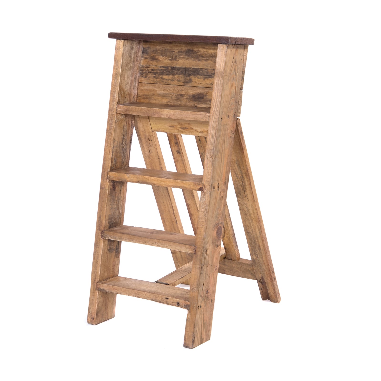 PFLANZENREGAL "FLORES" | Mahagoni & Teak, 80 cm | Blumenleiter