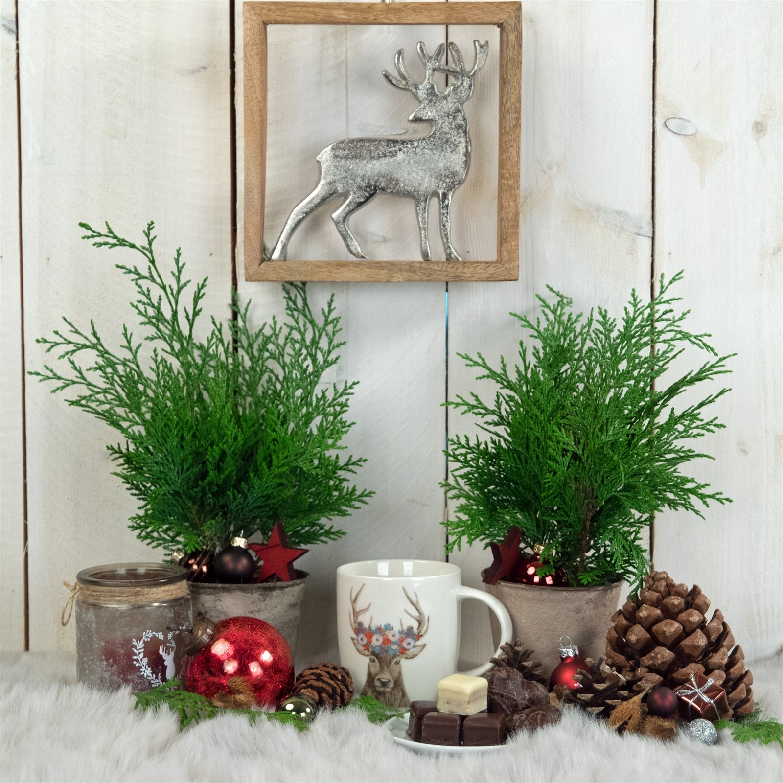 METALL WANDBILD | 20 cm, Metall, Mangoholz | Wanddeko