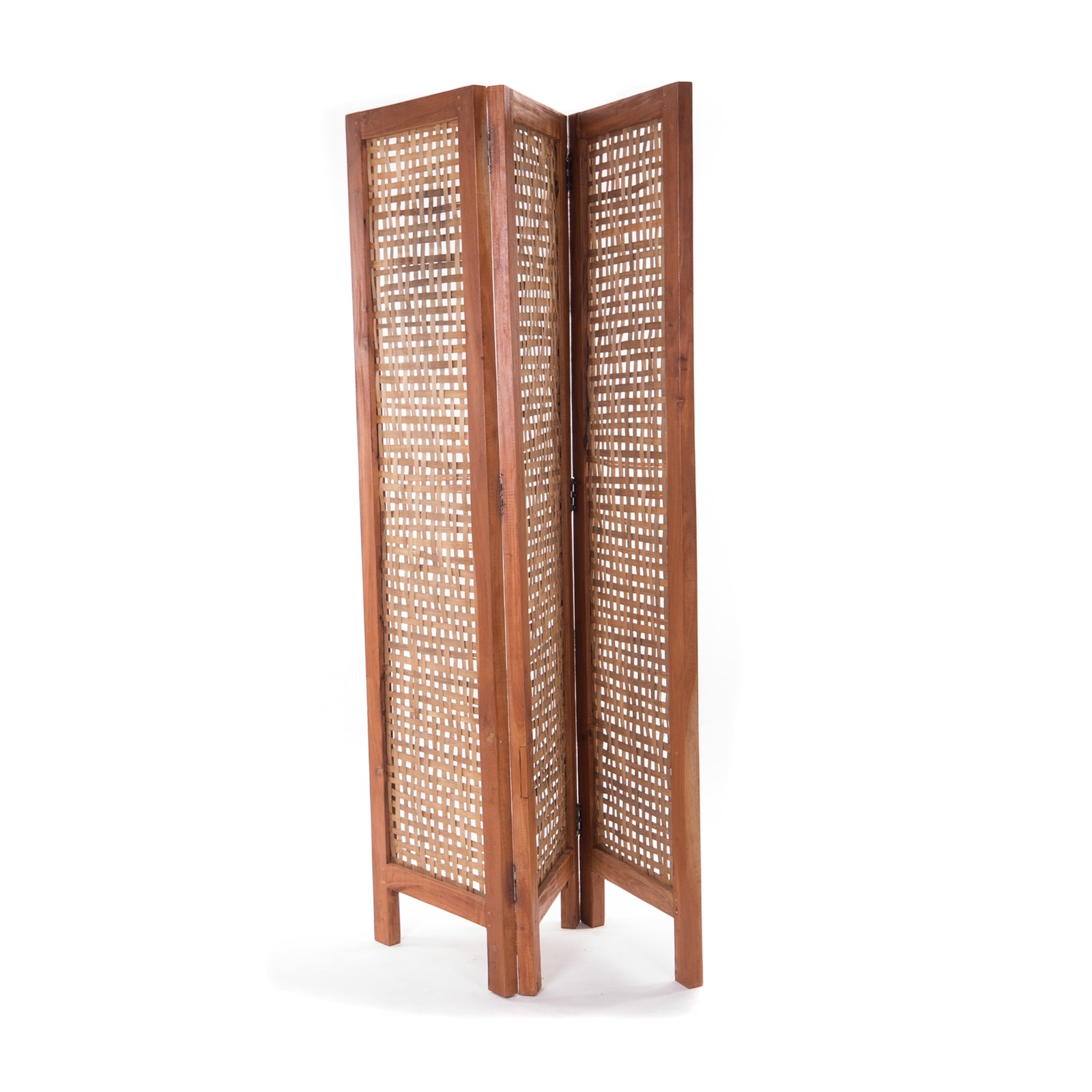 RAUMTEILER "MUMBAI" | 3-teilig, Mahagoni Holz | Paravent