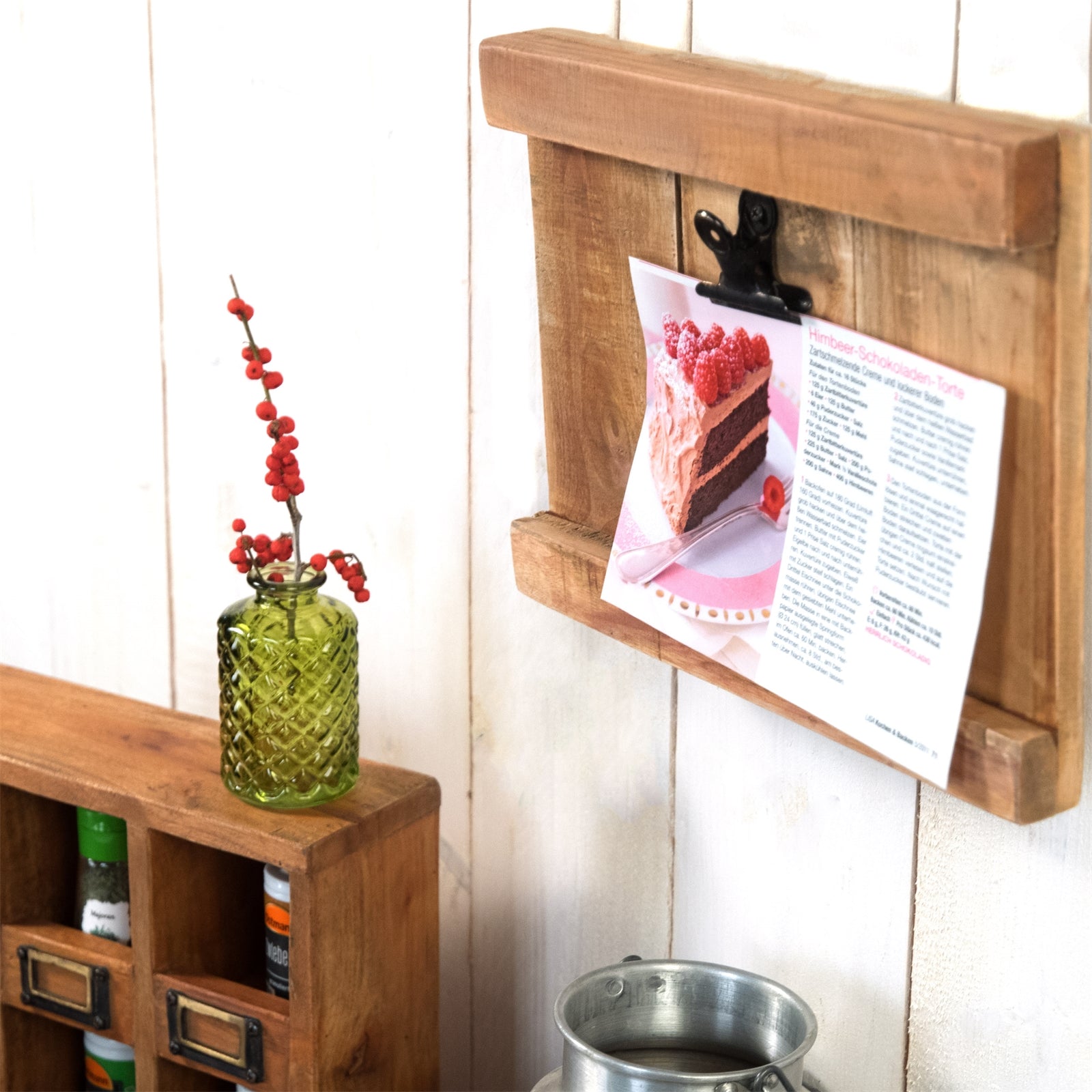 KLEMMBRETT "PINZA"  | Mahagoni, 29 cm | Holz Clipboard