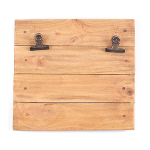 FOTO KLEMMBRETT "PINZA II" | Massivholz, 33 cm | Holz Clipboard