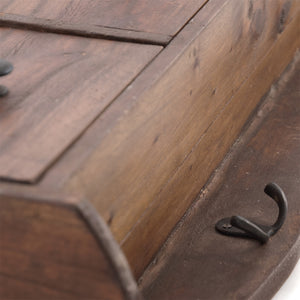WANDREGAL "BELLE" | Mahagoni Holz, 62 cm | Küchenregal mit Schubladen