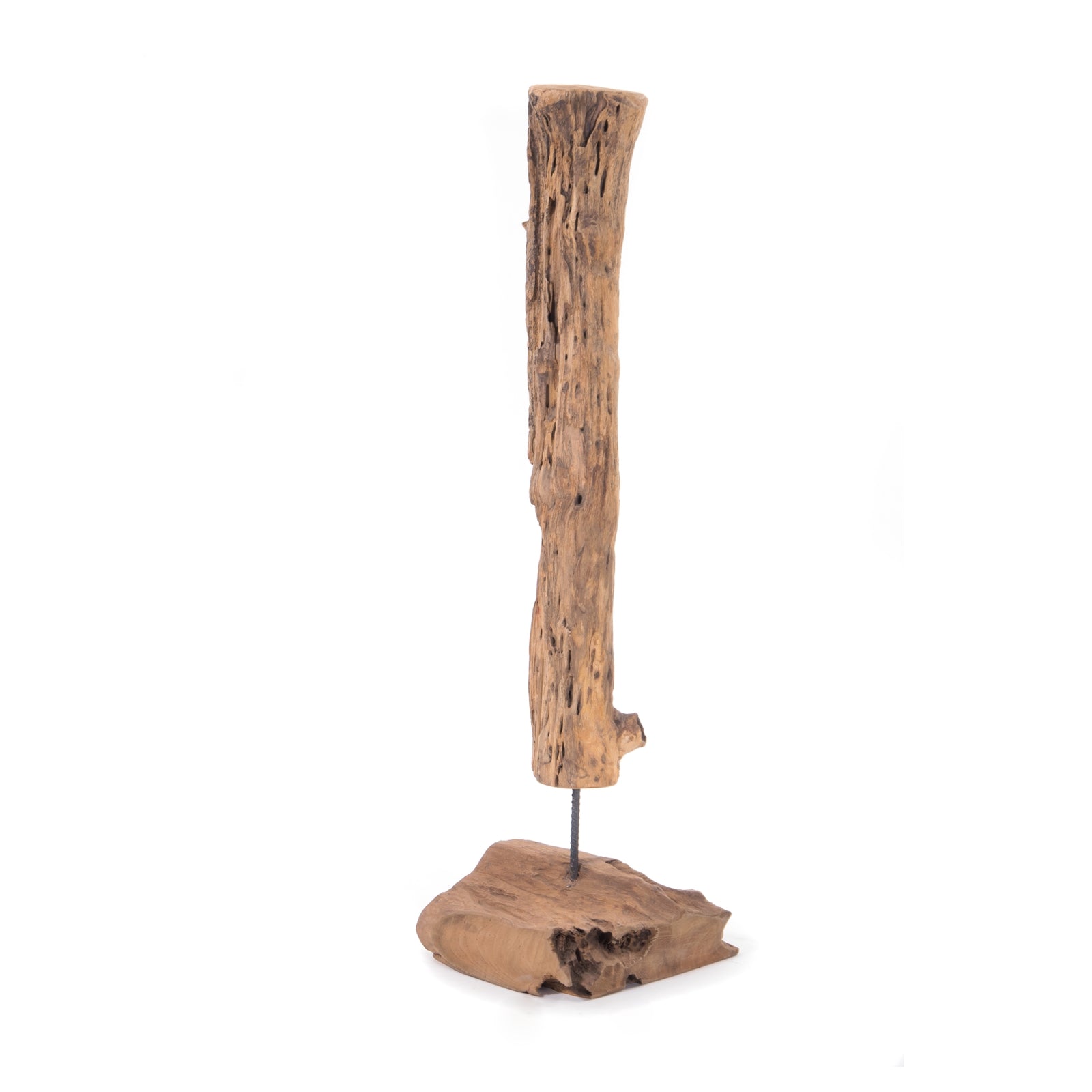 HOLZ SKULPTUR "ROOTS 100" | Wurzelholz rustikal | Teakskulptur