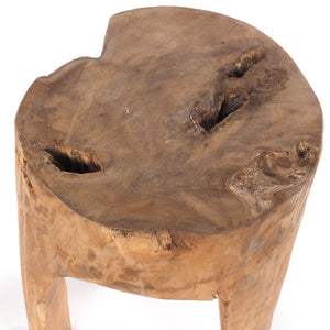 BAUMSTAMM HOCKER "LOG" | 41x29 cm (HxB), natur | Sitzhocker - DESIGN DELIGHTS