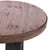 DEKO HOCKER "BERN" | rund, 23,5x20,5 cm (HxB), Mahagoni | Schemel | Farbe: 04 schwarz-natur - DESIGN DELIGHTS