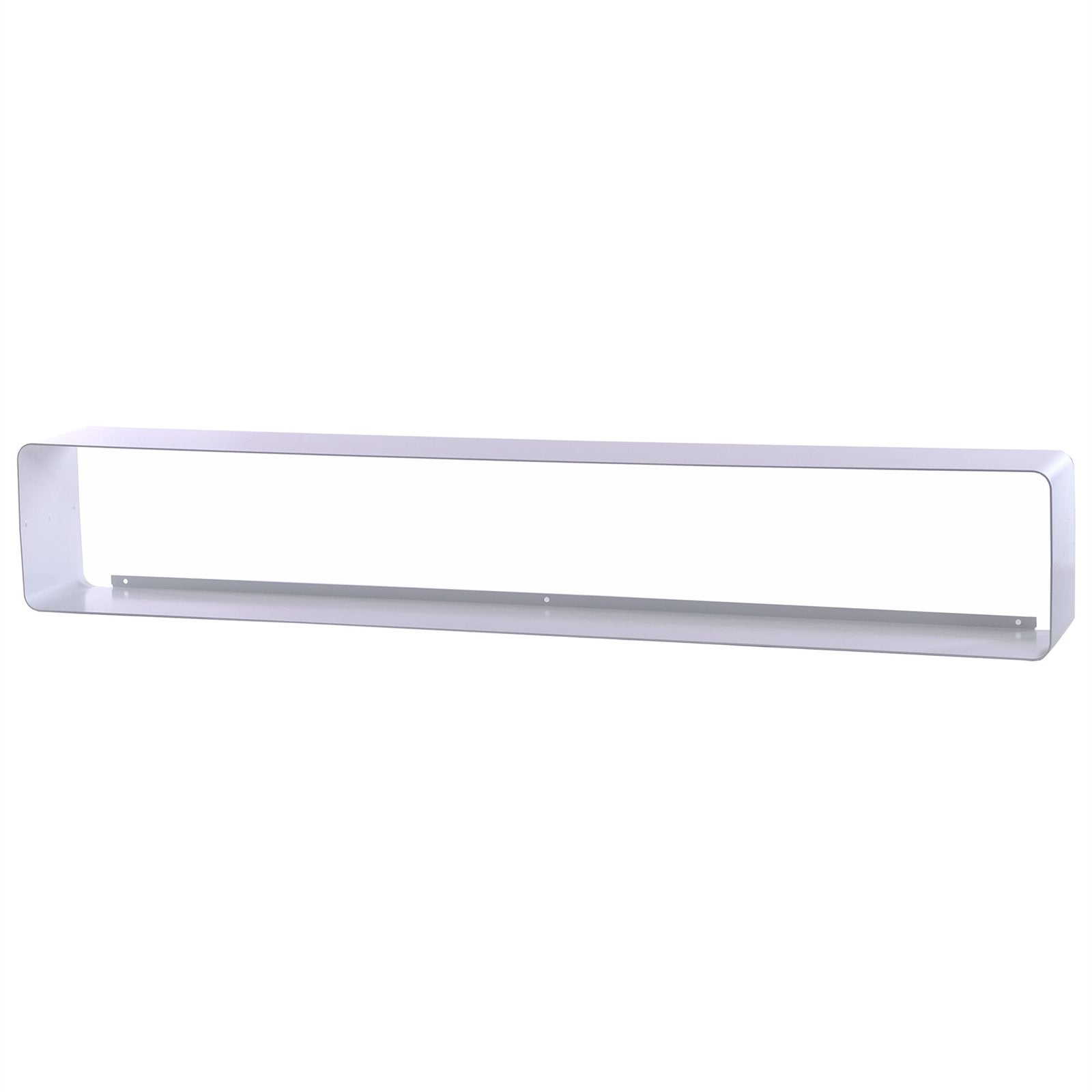 DESIGN DVD WANDREGAL CUBE L | 120cm Metall Retro Regal für ca. 110DVDs | Farbe: weiß - DESIGN DELIGHTS