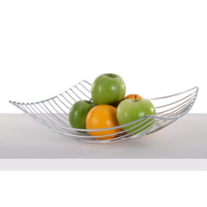 Früchtekorb "PLATEAU" | 34 cm, Metall, silber | Früchtekorb - DESIGN DELIGHTS