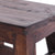 FUSSHOCKER Monte | 30x21cm(BxH), kleiner Holzhocker aus Mahagoni Holz | Farbe: 03 dunkelbraun - DESIGN DELIGHTS