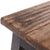 FUSSHOCKER Monte | 30x21cm(BxH), kleiner Holzhocker aus Mahagoni Holz | Farbe: 04 schwarz-natur - DESIGN DELIGHTS