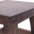 Fusshocker PALO | 27x26cm (HxB), rustikaler Holzhocker Mahagoni Hocker | Farbe: 03 dunkelbraun - DESIGN DELIGHTS